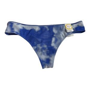 Blue cloud thong Size XS